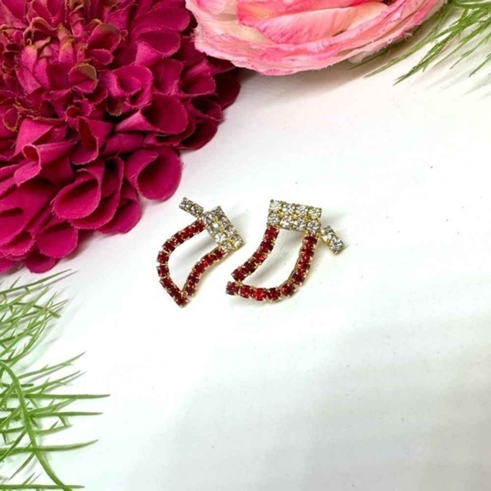 VINTAGE⚜️CHRISTMAS STOCKING Festive Earrings